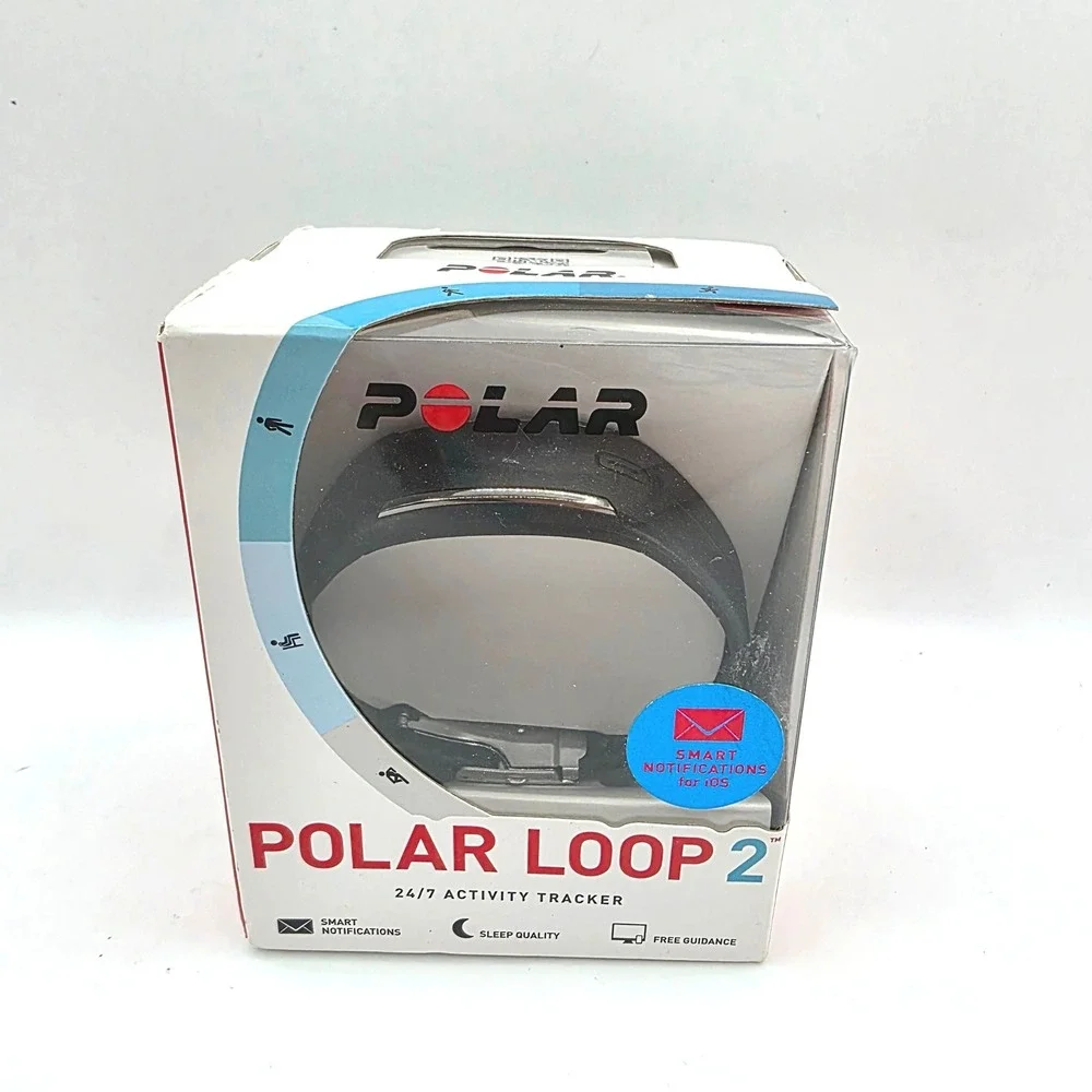 Polar Loop 2 Activity Tracker Smoky Black Smart Bracelet Waterproof